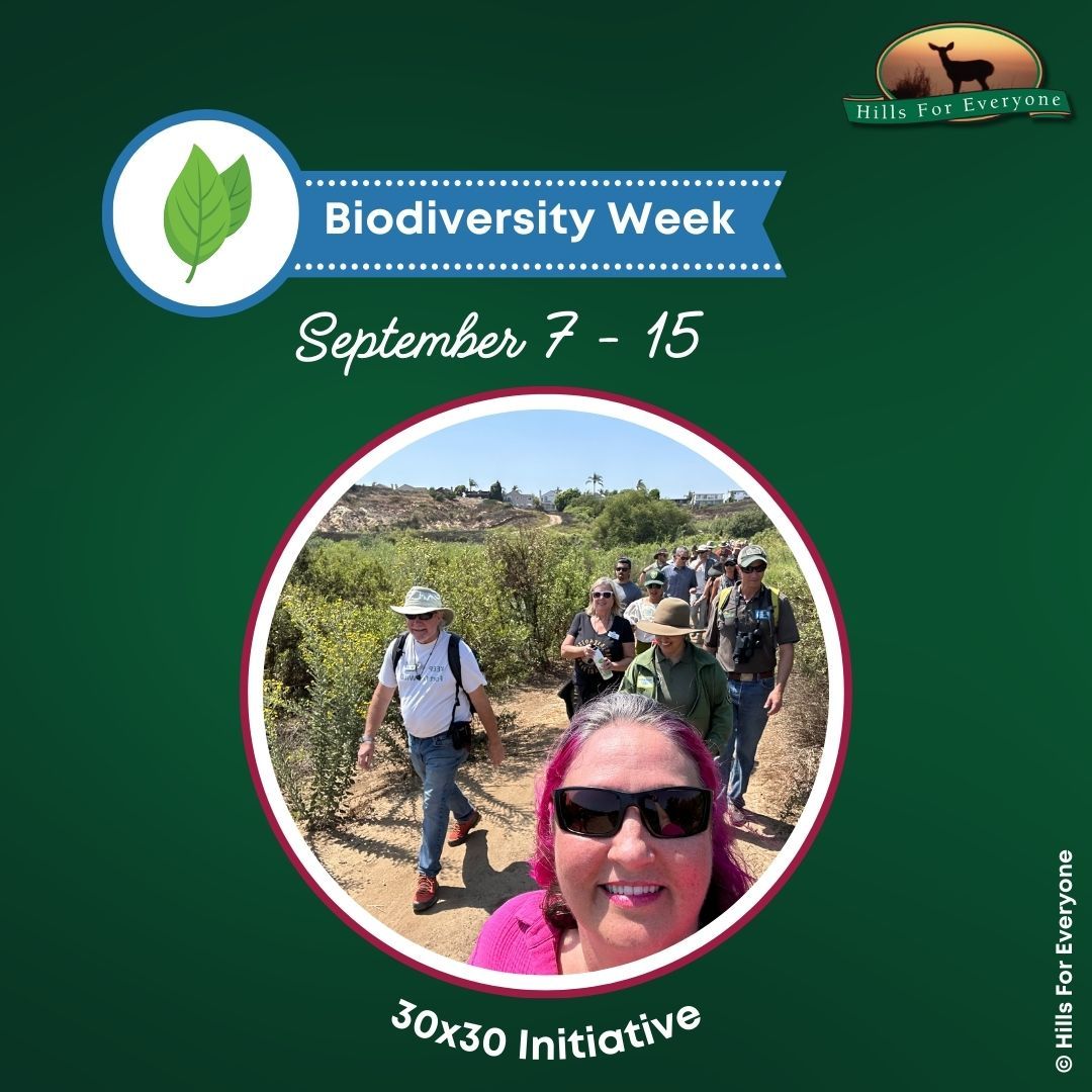 A promotion for Biodiversity Week with hikers.