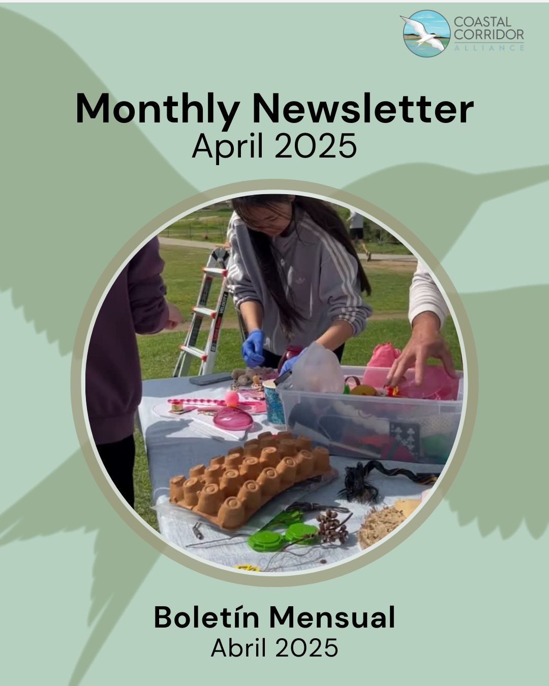 April's monthly newsletter post