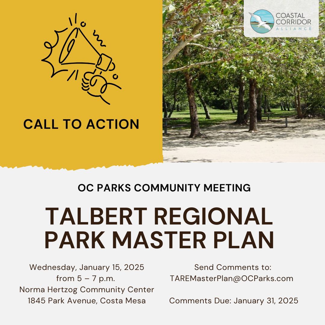 A call to action post for the Talbert Regional Park Master Plan