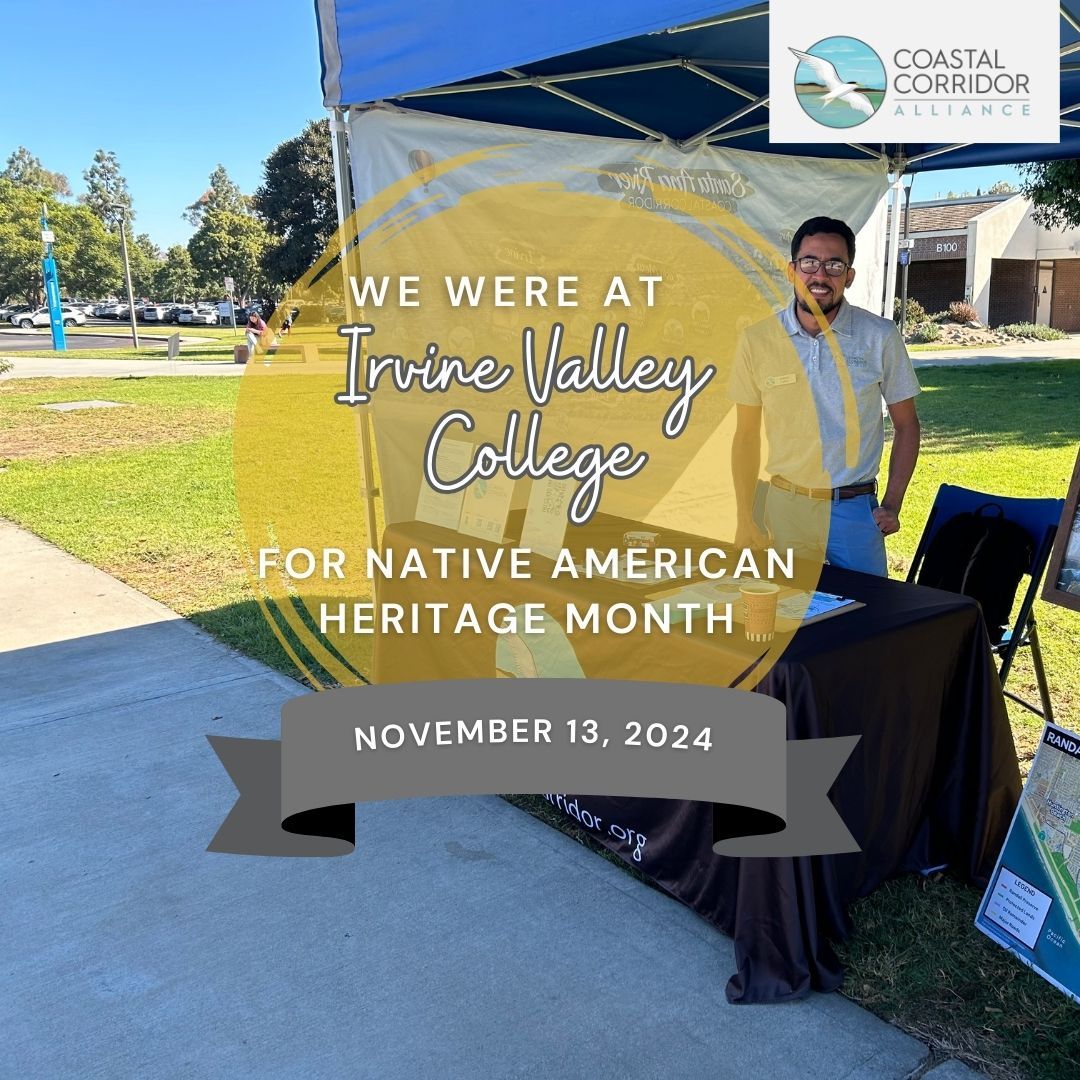 CCA staff at a booth for Irvine Valley College's event for Native American Heritage Month